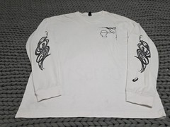 Brain Dead Kiko Kostadinov Asics White FruitFly Long Sleeve Shirt Medium