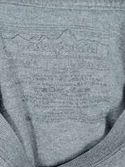 Patagonia Men’s L Gray Mountain Graphic Organic Cotton Logo T-Shirt Outdoors Tee