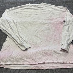 Pacsun White Graphic T-Shirt Long Sleeve Men’s Large Faded Bleached Retro