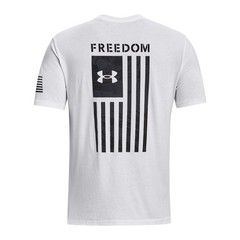 Under Armour 1370816 Men’s UA Freedom Flag Camo T-Shirt, White/Black, Small