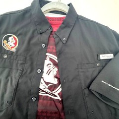 Nike Columbia Florida State Seminoles Shirt Mens Medium Bundle of 2 Dri Fit FSU