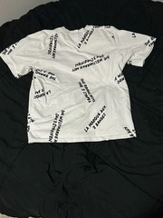 Adidas Originals Multi-Language All Over Print T-Shirt White Size M
