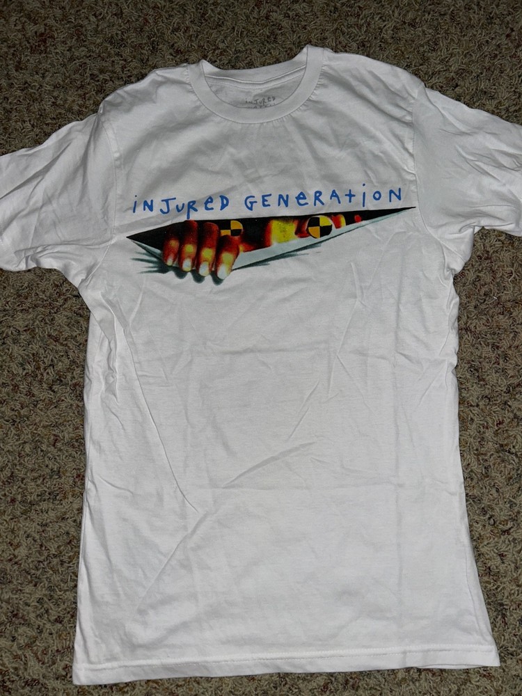 ASAP Rocky Injured Generation Double Sided White Tour T-Shirt Size Small NWOT