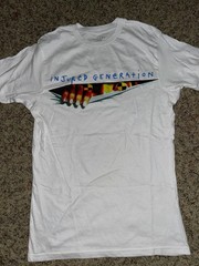 ASAP Rocky Injured Generation Double Sided White Tour T-Shirt Size Small NWOT