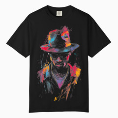 Mens Neon Urban Streetwear Tee, Comfort Colors T Shirt, Unisex Streetwear Tee