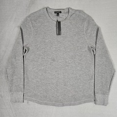 Banana Republic Core Temp Thermal Shirt Mens Large Gray Stretch Casual NWT