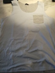 Coofandy Shirt Size M Mens Sleeveless Workout Gray/Blue Gym Running T Shirt