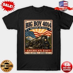 Big Boy 4014 Train USA 250th Anniversary T-Shirt S-5XL