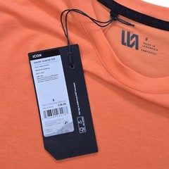 VRST Icon Short Sleeve Tee Men’s Small Fresh Tangerine Heather Orange Tencel Gym