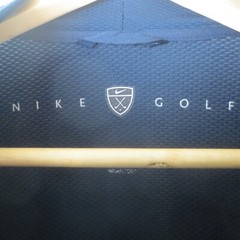 Nike Golf T Shirt Mens XL Blue Short Sleeve High Neck Stretch Casual Outdoors