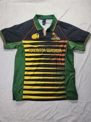 Disney Mufasa Mens Large Short Sleeves Shirt Embroidered Soccer Lion King 94