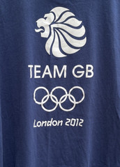 Adidas Team GB T Shirt Mens Medium London 2012 Olympics Blue Short Sleeve