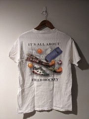 Vintage Y2K It’s All About Field Hockey Sports White Medium T-Shirt