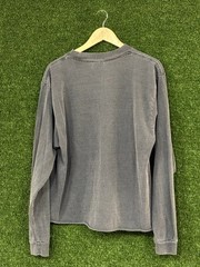 Shaka Wear Super Max Heavy Grey Dye Long Sleeve Shirt Large