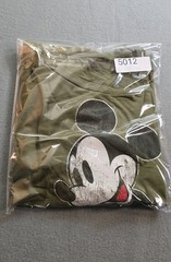 Disney Mickey Mouse Shirt Mens 2XL OD Green Graphic Tee Short Sleeve Cotton
