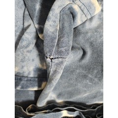 Vtg No Boundaries Shirt Mens Large Blue T-Shirt Tie Dye Distressed Made In USA