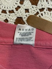 Vtg Retro Fruit Of The Loom Blank Pink T-Shirt Single Stitch USA L Cotton As Is