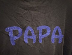Shaka Active Men’s Mickey Mouse T Shirt Sz 2XL Gold Glittery Papa Glitter Back
