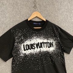 Louis Vuitton Shirt T-Shirt Mens M Black Logo Graphic Cotton Streetwear Summer