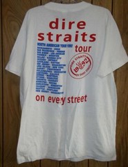 Dire Straits Concert Tour Shirt Vintage 1992 On Every Street, unisex S-2345XL