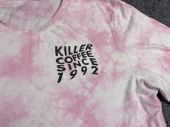 Dutch Bros Coffee Shirt Adult Medium Short Sleeve Pink White 1992 Classic Casual