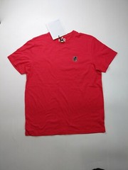 Akoo mens 100% AUTHENTIC Crewneck T-SHIRT SIZE LARGE cayenne logo