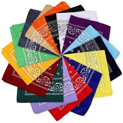 CECIAOAIME 16 Pcs Bandanas Multi-Purpose Bandanas Paisley Cowboy Polyester He…