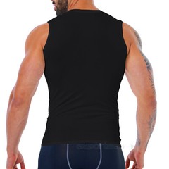 Mens Sports Gym Compression Base Layers Tops Tight Tank T-Shirts Vest Quick dry