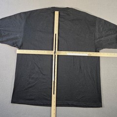 Vintage Hanes T Shirt Mens XL Black Blank Crewneck Heavyweight 50/50 Made USA