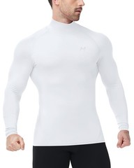 Long Sleeve Compression Shirts for Men Mock Turtleneck Gym T-Shirt Quick Dry …
