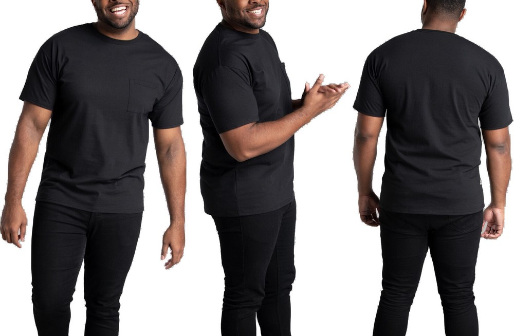 Fruit Of The Loom Tall Man Pocket T-Shirts Sizes MT LT XLT Up To 4 Color Options