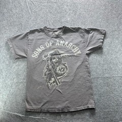 Sons Of Anarchy Shirt Mens L Gray Reaper Graphic Tee Crewneck Tagless Cotton