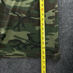 VTG 80’s Woodland Camo Pocket T Shirt Mens S Green Paper Thin Single Stitch