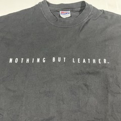 Vintage Wilsons Leather Nothing But Leather T Shirt Mens XL Black 90s USA