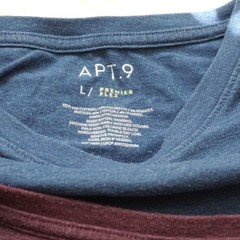 Apt. 9 Men’s Premier Flex Crew-Neck Short Sleeve T-Shirt Bundle Size L