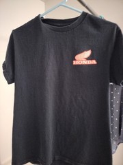 MEN’S TSHIRT Honda Racing Team Checkered Flag Tire Track Moto GP Superbike SMALL
