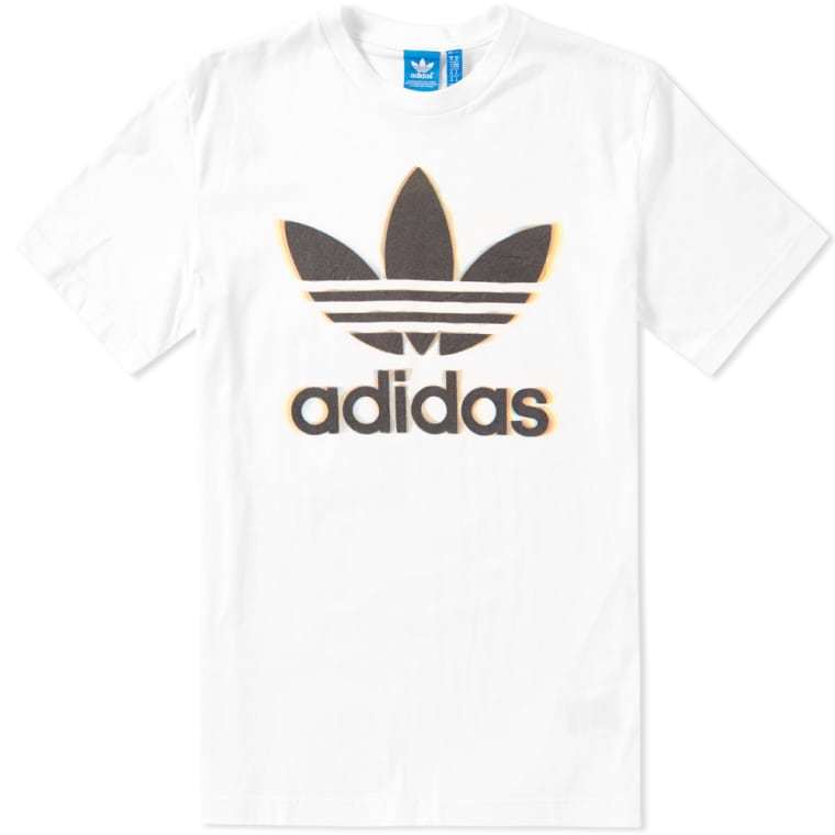Adidas Originals Chrome Trefoil Tee Men’s Cult Photography Jersey White Black