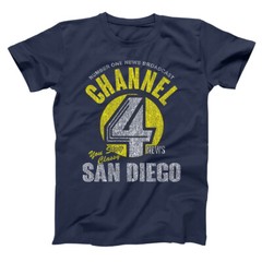 Channel 4 News Ron Burgandy San Diego Sex Panther Navy Basic Men’s T-Shirt