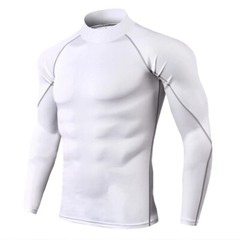 Men Sport T-shirt Quick Dry Bodybuilding Running Long Sleeve Compression Top Gym