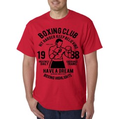 Boxing Club T-Shirt / Golden Gloves MMA Fighting Sports Workout Training Gym