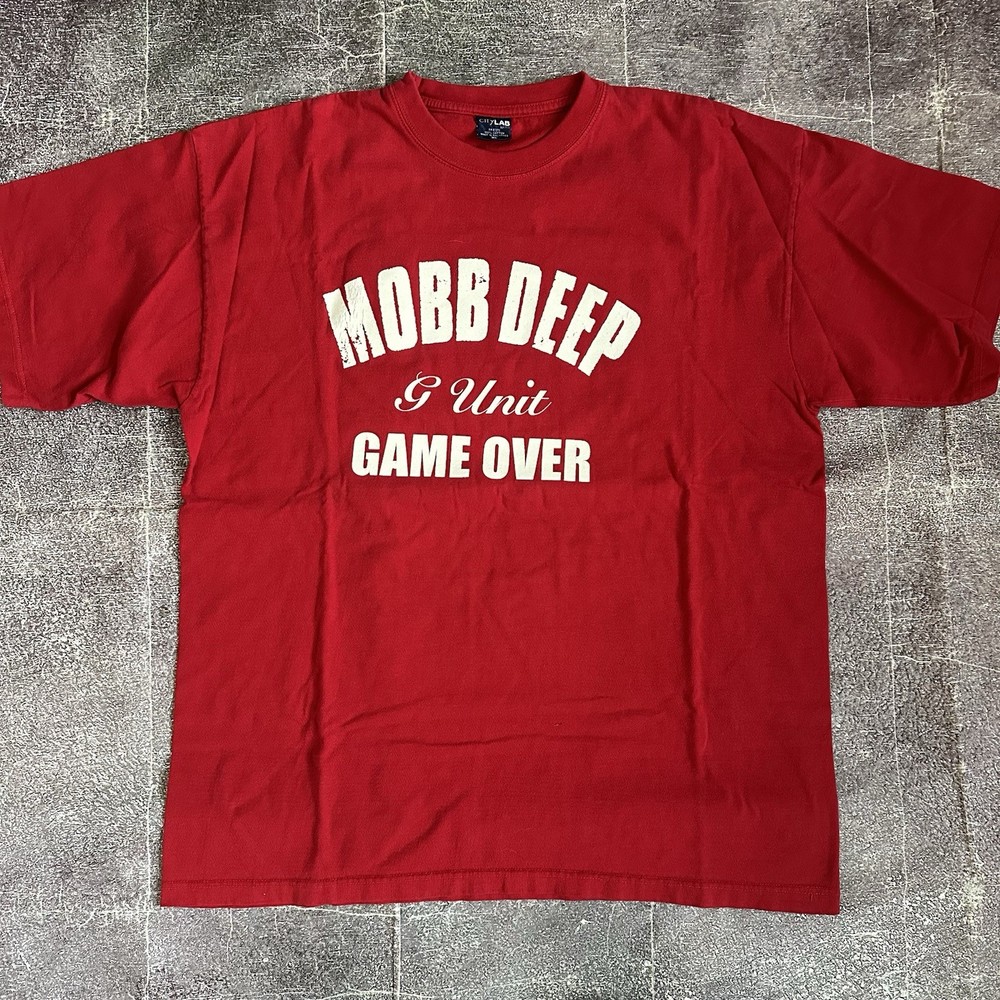Men’s Vintage Y2K Mobb Deep G Unit 50 Cent MOP Game Over Hip Hop Rap T Shirt XL