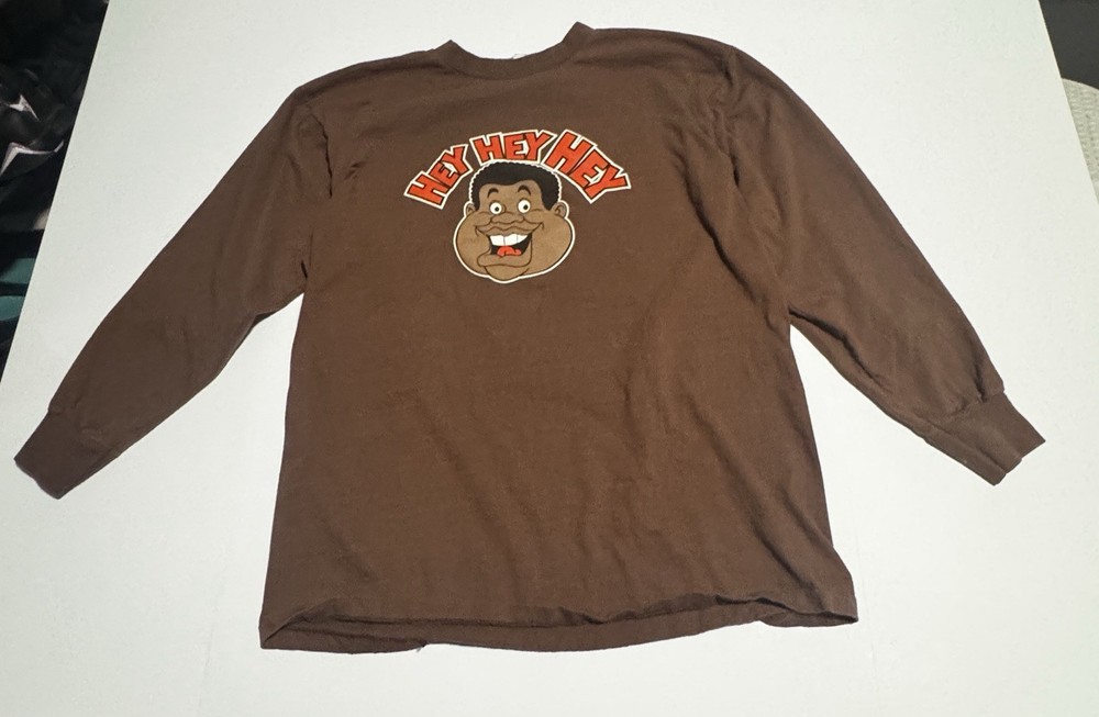 Vintage Fat Albert Shirt Adult XL Brown Jams Music Albert Head Scene Not Heard