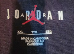 AIR JORDAN Black Long Sleeve Digital Pixels Of MJ In Air T-Shirt Size XXL#23