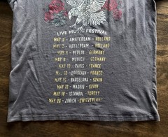 Garage Free Souls Distressed Music Festival T Shirt Sz Large Gray Grunge Tee