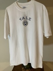 Double Sided Preppy Yale University Shirt Men MEDIUM Short Sleeve Tee New Cond.