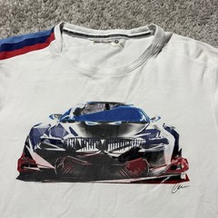 BMW Motorsport Shirt Adult Large White M3 M5 Car Graphic Racing Tee BMW Mens L