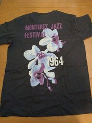 RARE Thelonious Monk 1964 Monterey Jazz Festival Black Tshirt Medium Tall