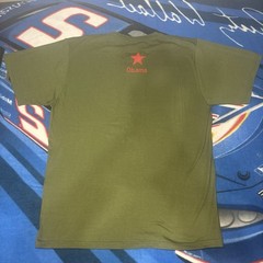 Obama Mao Zedong Cultural Revolution Parody T-Shirt Olive Green XL