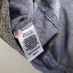 Ocean Coast Shirt Men L Gray Casual Weekend Stretch Henley Long Sleeve Top