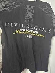 Civil Regime x Mortal Kombat Scorpion Graphic Tee Black Size Large
